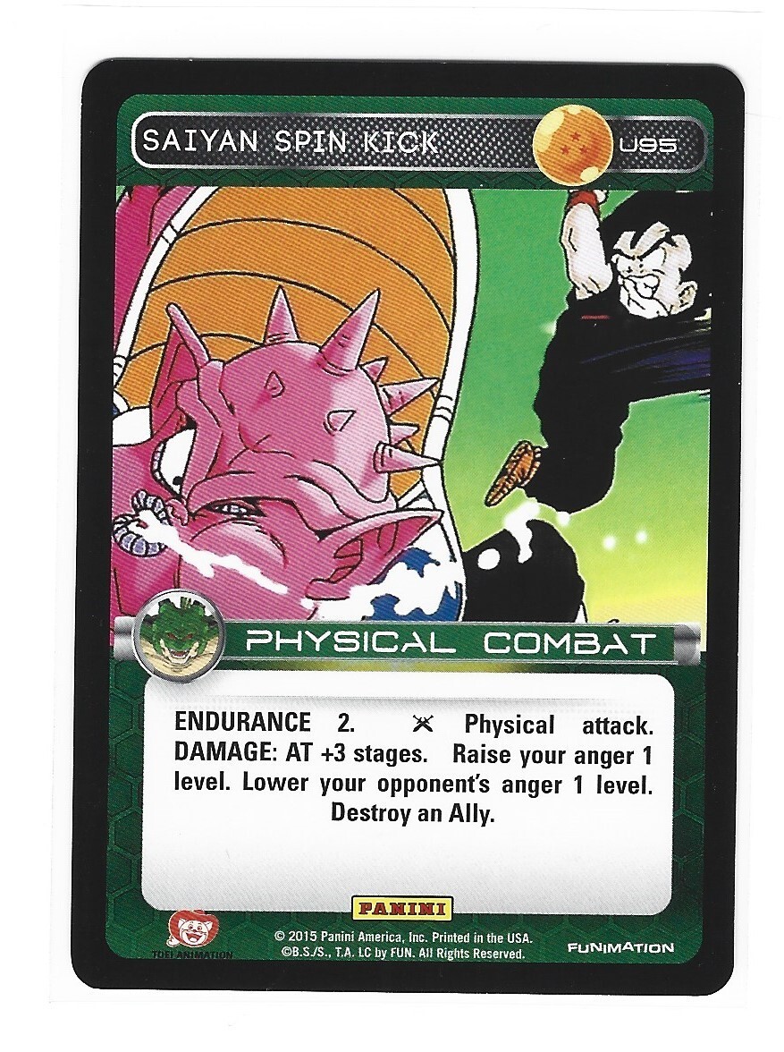 DBZ Dragon Ball Z TCG Card Panini Heroes & Villains U95 Saiyan
