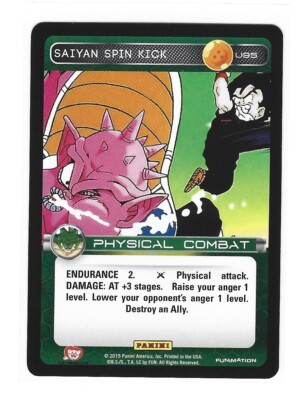 Dragon Ball Z TCG Card Panini Heroes & Villains U95 Saiyan Spin