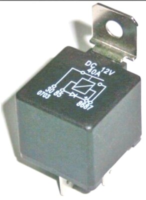 KFZ / Oldtimer / Youngtimer: Relais, 12 Volt 40 Ampere Relais mit Diode