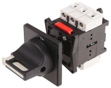 Image of 1 x 3 Pole Panel Mount Non Fused Isolator Switch, 20 A, 11 kW, IP20, IP65