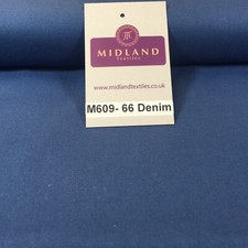 Plain Coloured True Craft 100% Cotton Patchwork Crafting Fabric 44" M609 Lot 1