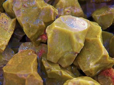 1000 Carat Lots of Green Opal Rough - Plus a FREE Faceted Gemstone