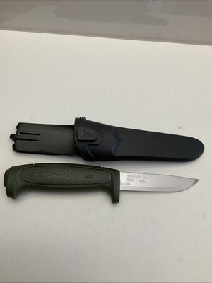 Mora Knife CS Made In Sweden Fixed Blade 8 1/8 O/A Green Synthetic Scales