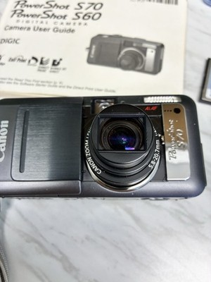 Canon PowerShot S70 7.1MP Digital Camera - Black for sale online