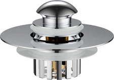 Universal Bathtub Drain Stopper - Pop-Up Hair Catcher Replacement for Tub