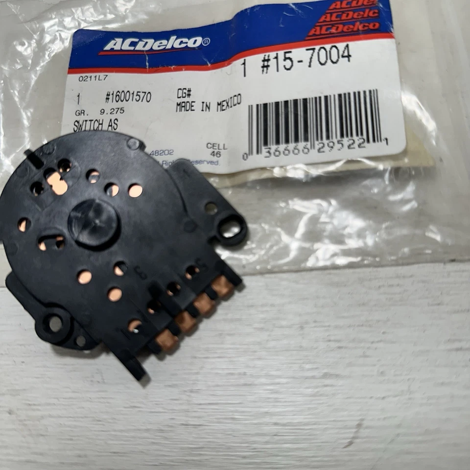 New OEM 16001570 GM 1983-89 Camaro Firebird 85-87 C10 Truck A/C Blower Switch - Image 3 of 4