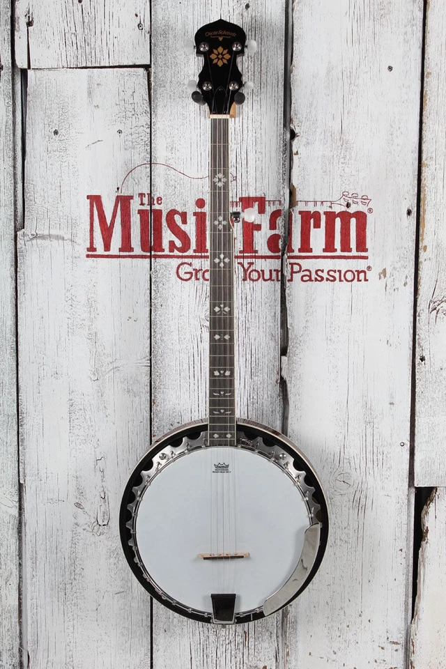 Oscar Schmidt OB5 Left Handed 5 String Lefty Banjo with 30 Bracket Tone Ring - Image 2 of 4