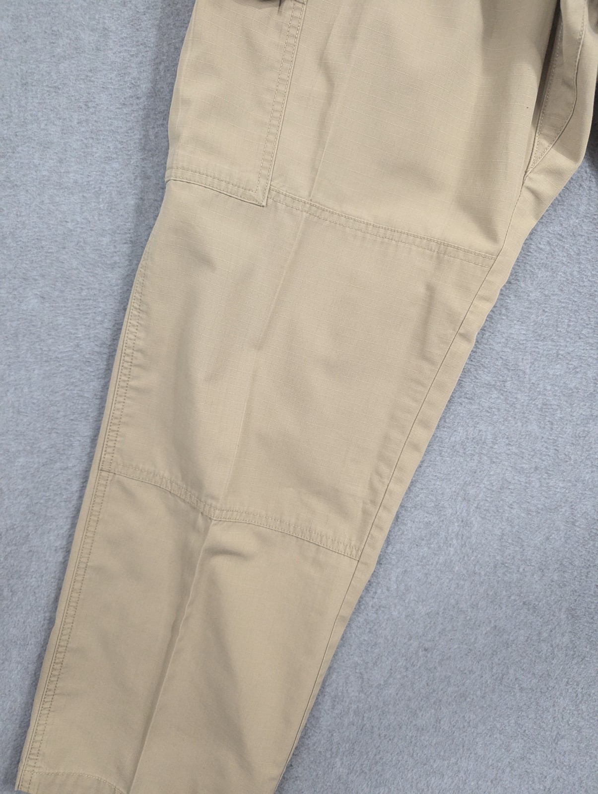 5.11 Tactical Pants Mens 36x32 Khaki Beige Cargo Double Knee Poly Cotton Work