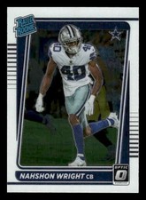 2021 Donruss Optic #285 Nahshon Wright Rookie Dallas Cowboys