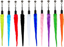 Cat Worm Toys 10 Pack Interactive Cat Wand Replacement, Wand Refill Attachments