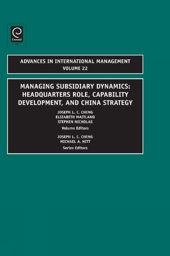 Joseph L.C. Cheng Managing Subsidiary Dynamics (Hardback)