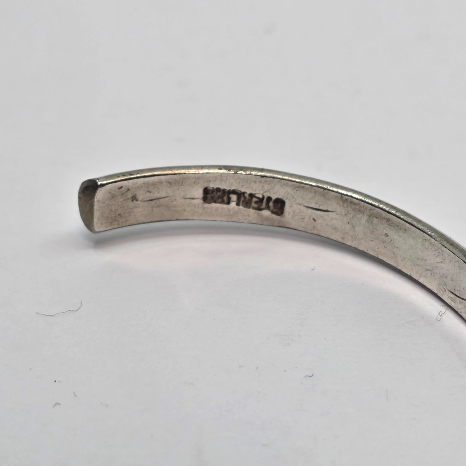 Native American Sterling Silver Thin Stamped Stac… - image 4