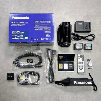 GEBRAUCHT Panasonic HDC-SD100 Digital HD Video Kamera Schwarz 3MOS Camcorder