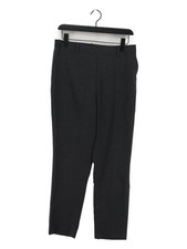 Uniqlo Women's Suit Trousers M Grey Polyester with Viscose, Elastane Dress Pants