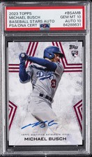 2023 TOPPS BB STARS AUTOS UPDATE #BSAMB MICHAEL BUSCH PSA 10 AUTO 10