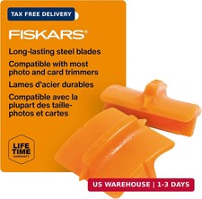 Fiskars Trimmer Replacement Blades, Precision-Ground Steel for Clean Cuts, Refil