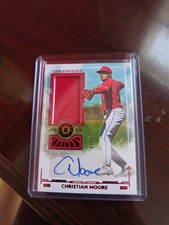 2025 Panini Boys of Summer Christian Moore Patch Auto /49 Angels