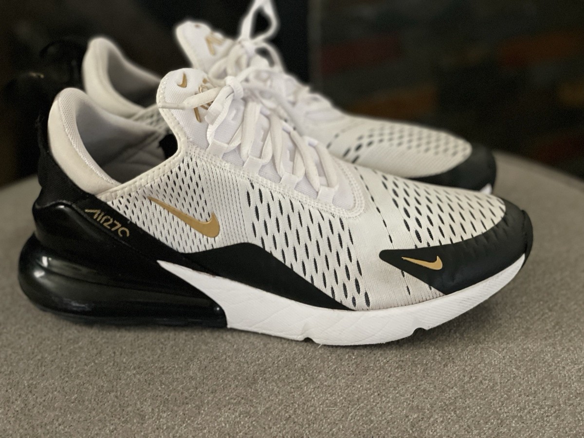 HOT Gold Nike Trainers 270 Mens Men's Nike Air Max 270 White