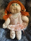Cabbagepatch Kids 1980s Vintage Green Eyes/ Red Hair With CPK Outfit