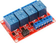 4 Channel Relay Module High Low Level Trigger Optocoupler Isolation Load DC 30V