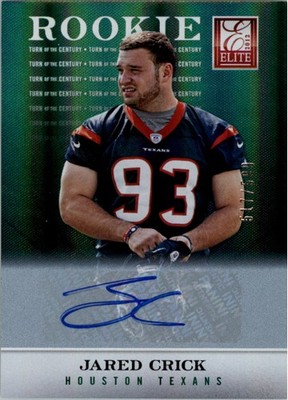 2012 Elite Turn of the Century Autographs #142 Jared Crick Auto /599 - FB