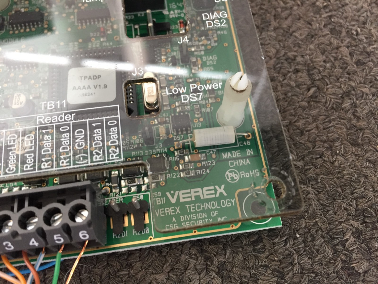 Interlogix TruPortal TP-ADD-2D-BRD Access Control 2-Door Interface Board Read!