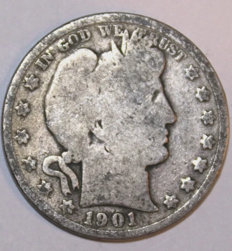 1901-P Barber Half Dollar - Good - #9718D