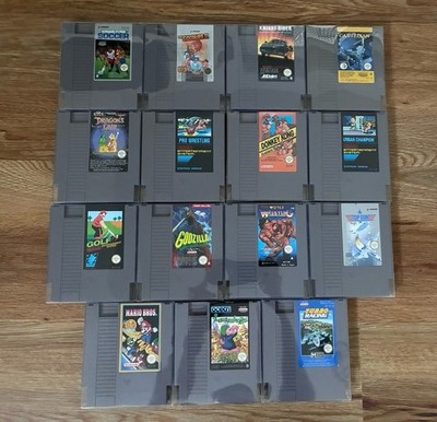 15 Nintendo NES Spiele (Castelian, Godzilla, Mario Bros, Donkey Kong Classics)