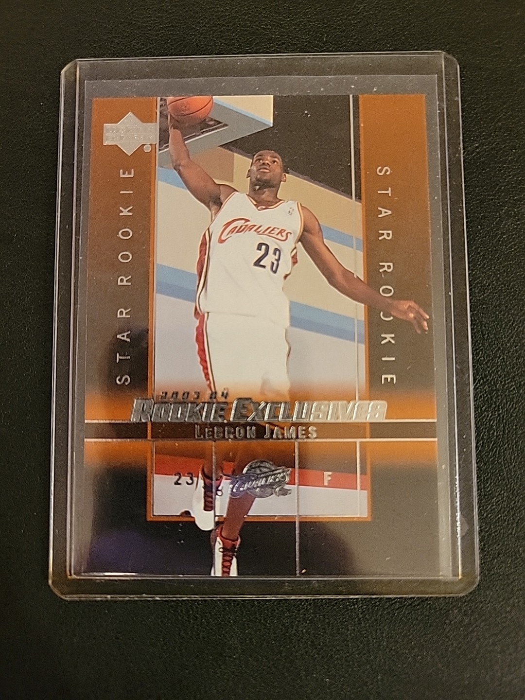 2003-04 Upper Deck Exclusives LeBron James RC #1 Cavaliers Rookie