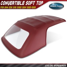 Bordeaux Convertible Soft Top W Plastic Window For Bmw E36 318i 318is 1994-1999
