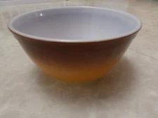 Vintage Pyrex Nesting Bowl, Brown, 402- 1 1/2qt Old Orchard Colors