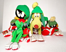 Marvin Martian Commander K-9 K9 Space Dog Plush Lot of 7 Bean Bag Looney Tunes