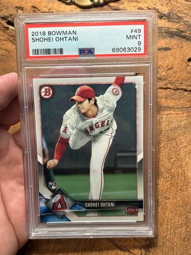 2018 Bowman Shohei Ohtani #49 Rookie Angels PSA 9