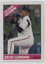 2015 Topps Heritage Minor League Edition Gum Damage Back Zech Lemond #45 0t2