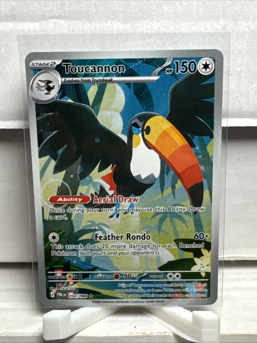 toucannon pokemon card value Where to find extra cards? Description coming soon... Toucannon (Celestial Guardians #135/239, 2-Diamonds)