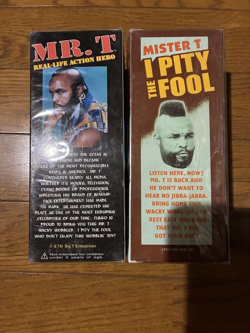 FUNKO wacky wobblerボビングヘッド　MR.T 2セット Funko Wacky Wobbler Mr. T Bobbing Head 2 Set Collectible