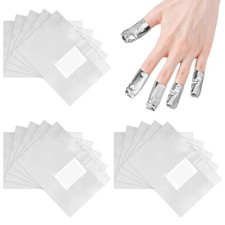 100PCS Aluminium Foil Nail Polish Remover Wraps ? Gel Soak Off Manicure Too