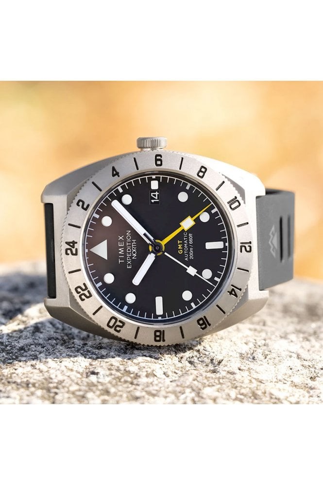 Expedition® Pioneer Titanium Automatic GMT 41mm Silicone Strap Watch - TW2W53000 | EU Expedition® Pioneer Titanium Automatic GMT 41mm Silicone Strap Watch - TW2W53000 | EU