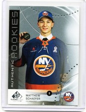2025-26 Upper Deck SP Game Used Matthew Schaefer #AR-MS Authentic Rookies