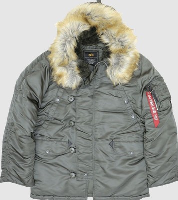 Alpha N-3B Flight Jacket Heritage Collection Charcoal Gray Used