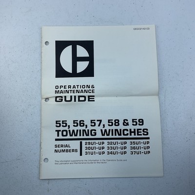 CAT Caterpillar 55 56 57 58 59 Operation and Maintenance Guide