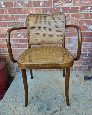 Vintage Prague 811 Thonet Chair By Jose's Frank Hoffman Woven Seat