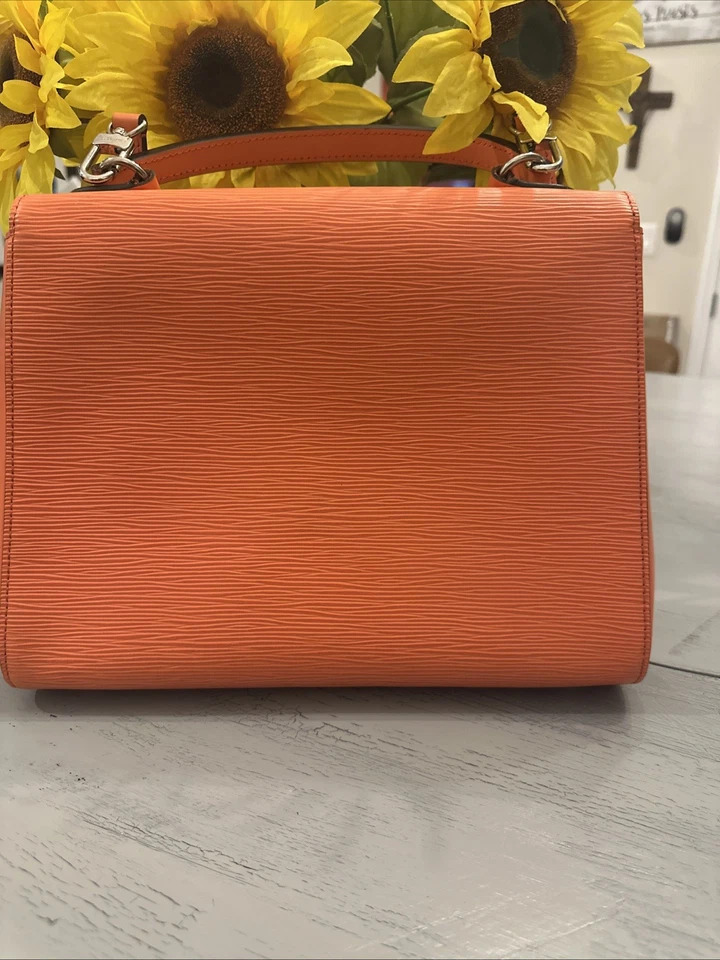 Louis Vuitton Epi Leather Orange Clooney MM 2WAY - Image 3 of 4