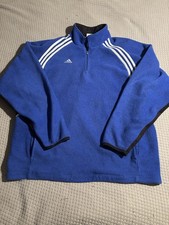 Vintage 90's/Y2K Adidas Full Zip Fleece Jacket Size XL