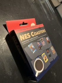 Nintendo NES Classic (8) Game Cartridge Coasters Super Mario Donkey Kong Zelda