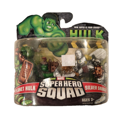Marvel Super Hero Squad Planet Hulk and Silver Savage Figures NEW