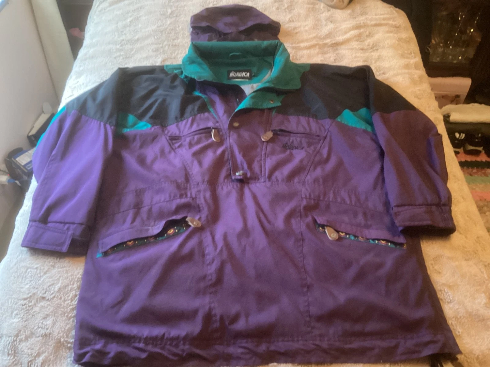 Vtg. Nordica Technical Sportsystem Windbreaker Parka Jacket Size Lg.