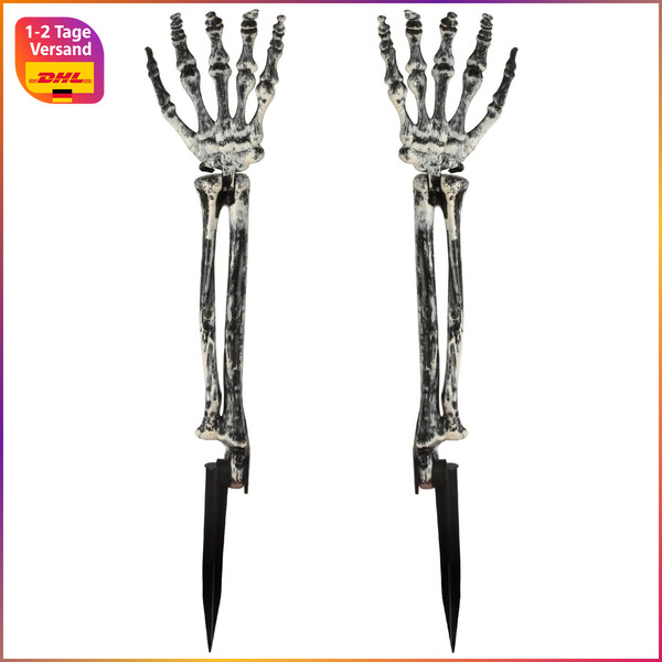 Halloween Deko Skelett Set FüR Haus Garten Gruselige Dekoration-image