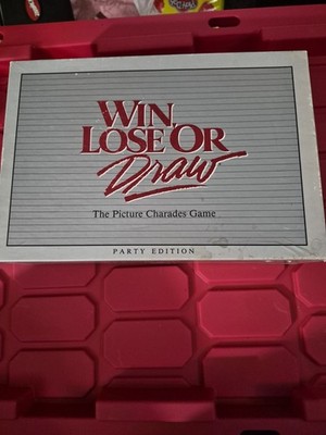 Win Lose Or Draw Picture Charades Game Party Edition 1988 Milton Bradley 
