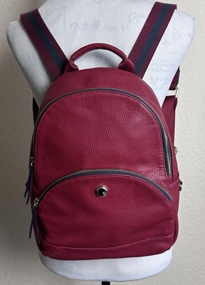 Nine West Backpack Dark Red Faux Leather Rucksack Handbag  display picture 3